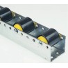 Interroll Heavy Duty Conveyor Roller Track 50 mm Diameter, 51.3 mm Width, 2002 mm Length BU50(19WHEELS)