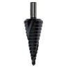 EXACT High Speed Steel Hex Shank Step Drill Bit 4 to 12 mm Titanium Aluminium Nitride Coated 4407023