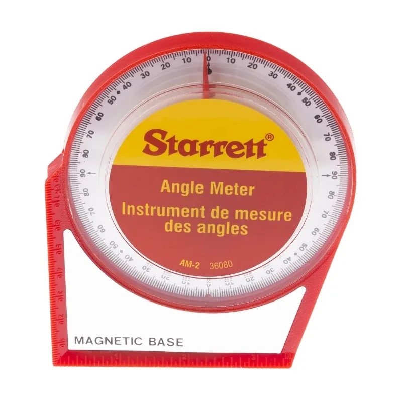 LS Starrett Imperial Protractor with Magnetic Base and Rear Face AM-2