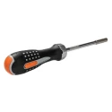 Bahco Ratcheting Screwdriver Bit Set 255mm Length 1/4 Inch Drive Stainless Steel 7 Pieces 808050