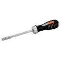 Bahco Ratcheting Screwdriver Bit Set 255mm Length 1/4 Inch Drive Stainless Steel 7 Pieces 808050