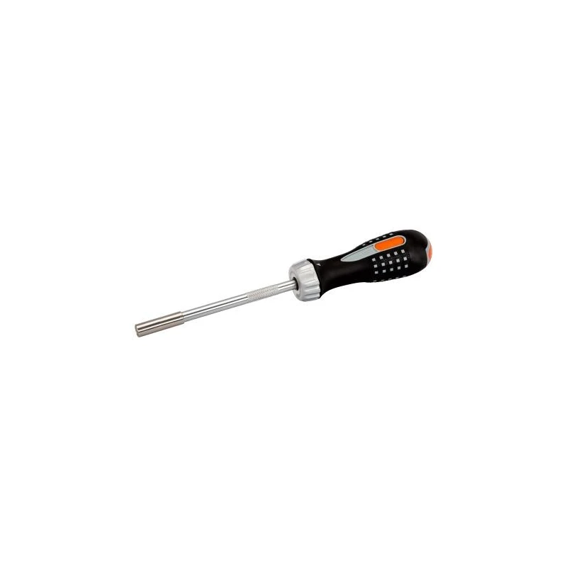 Bahco Ratcheting Screwdriver Bit Set 255mm Length 1/4 Inch Drive Stainless Steel 7 Pieces 808050