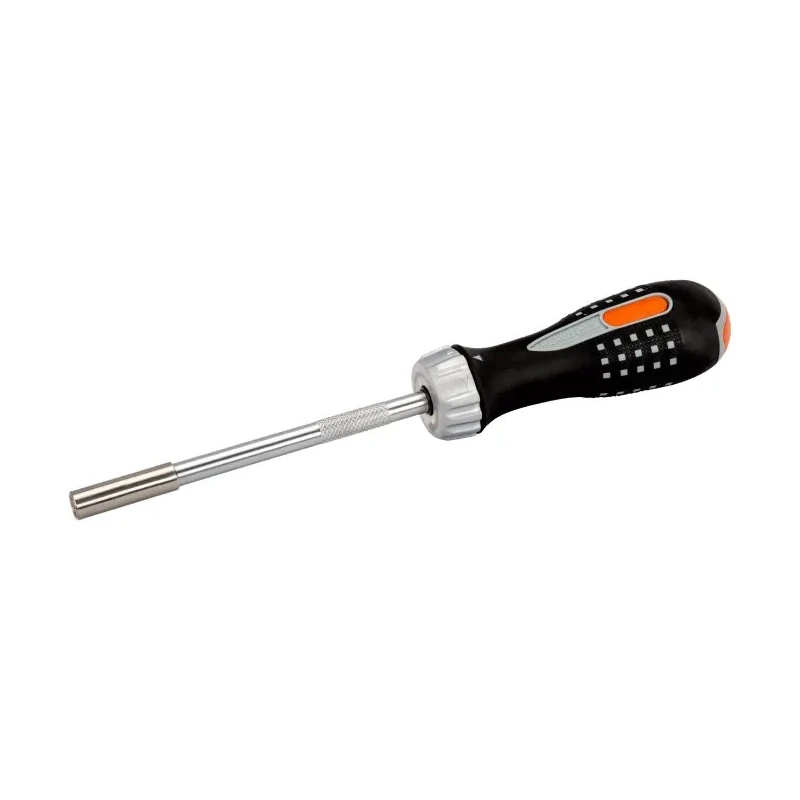Bahco Ratcheting Screwdriver Bit Set 255mm Length 1/4 Inch Drive Stainless Steel 7 Pieces 808050
