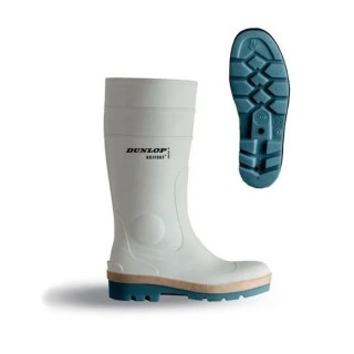 Dunlop White Stainless Steel Toe Capped Unisex Safety Boots Size 9 EU 43 EN ISO 20345:2011 S4 SRA A781331.43