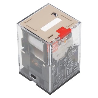 Omron Power Relay, 24V AC Coil Voltage, 10A Switching Current, DPDT Contact Configuration MKS2PIN 24VAC