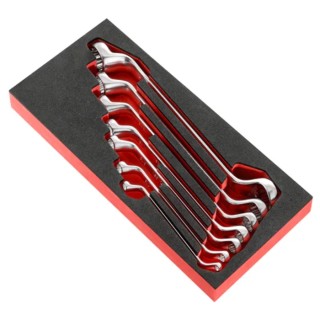 Facom 7-Piece Ring Spanner Set Sizes 8x9 mm to 21x23 mm MODM.55A-1