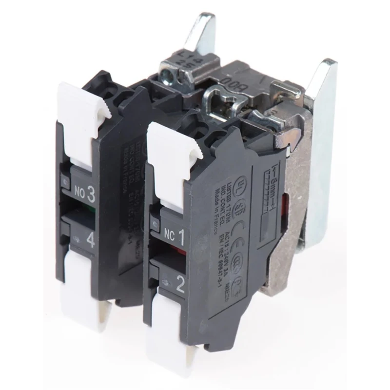 Schneider Electric Harmony XB4 Series Contact Block 1 NO/1 NC, Screw Clamp Terminals, 10A Current Rating ZB4BZ1055