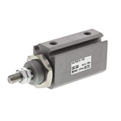 SMC 15 mm Pneumatic Piston Rod Cylinder Double Acting Panel Mount Aluminium Body 58.5mm Length Stroke 15mm CDJP2B16-15D