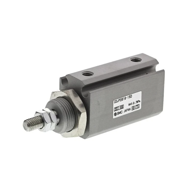 SMC 15 mm Pneumatic Piston Rod Cylinder Double Acting Panel Mount Aluminium Body 58.5mm Length Stroke 15mm CDJP2B16-15D