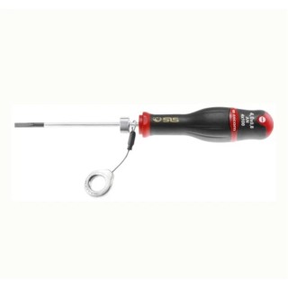 Facom Standard Slotted Screwdriver, 150 mm Silicon Carbon Blade, 259 mm Overall, Insulated, Bi Material Grip AN4X150SLS