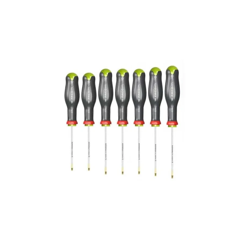 Facom Standard Screwdriver Set, 7-Piece, Tamper Resistant Torx Plus Compliant ATXRP.J7PB