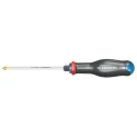 Facom Pozidriv Screwdriver with PZ1 Tip, 100 mm Blade Length, 209 mm Overall Length, Silicon Carbon Blade ATWDH1X100