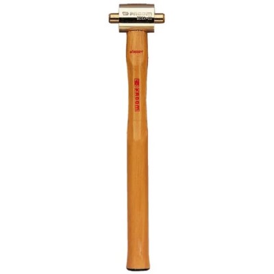 Facom Nylon Mallet Replaceable Face Aluminium Head 410 g, 50 mm Diameter, Wood Handle 207A.50