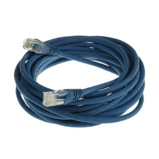 RS PRO Cat5e Ethernet Cable 5 m Blue RJ45 Male to RJ45 Male U/UTP Low Smoke Zero Halogen 556-922