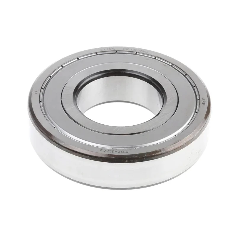 SKF Single Row Deep Groove Ball Bearing 60 mm Inside Diameter 130 mm Outside Diameter 31 mm Width Shielded C3 6312-2Z/C3