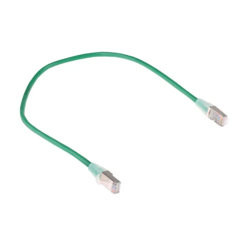 RS PRO Cat5e Ethernet Cable, 0.5 m, Green RJ45 Male to RJ45 Male F/UTP PVC 557-008