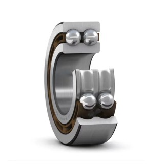 SKF Double Row Deep Groove Ball Bearing 40 mm ID 80 mm OD 23 mm Width Non-Metallic Cage Steel Balls Open End 4208 ATN9