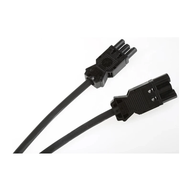 Wieland GST18i3 Series 3-Pole 16A 250V Male/Female Screw-Termination Cable Assembly 6m Length IP40 92.232.6060.1
