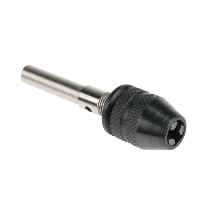 RS PRO Drill Chuck 0.5-3.5 mm Capacity 63 mm Length Steel Anodised Black Finish 600-745