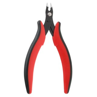RS PRO Flush Cable Cutter Side Cutter with 10mm Jaw Width, 132mm Overall Length, Steel Jaw, Bi-Metal Handle 602-224