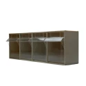 RS PRO Tilt Drawer Unit 4, Polypropylene, 206 mm x 600 mm x 178 mm 519-318