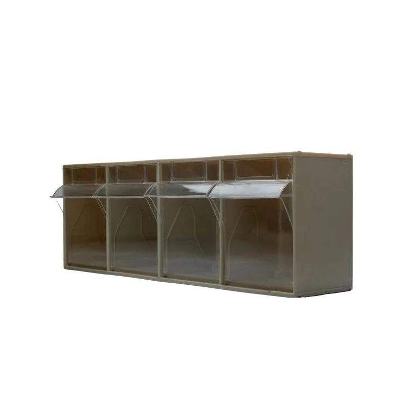 RS PRO Tilt Drawer Unit 4, Polypropylene, 206 mm x 600 mm x 178 mm 519-318