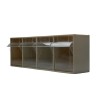 RS PRO Tilt Drawer Unit 4, Polypropylene, 206 mm x 600 mm x 178 mm 519-318