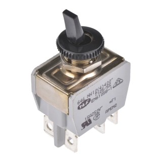 APEM Toggle Switch Panel Mount On-On DPDT Tab Terminal 24 V dc 250 V ac 646NH/2