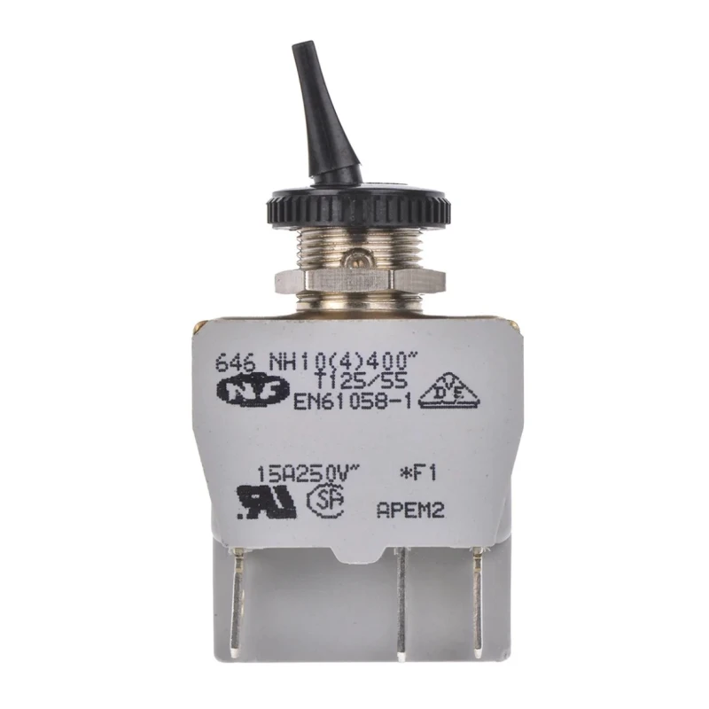 APEM Toggle Switch Panel Mount On-On DPDT Tab Terminal 24 V dc 250 V ac 646NH/2