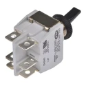 APEM Toggle Switch Panel Mount On-On DPDT Tab Terminal 24 V dc 250 V ac 646NH/2