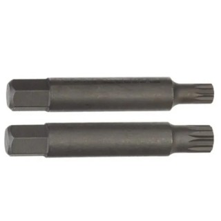 Facom Screwdriver Bit Set 1/4 in Tip, XZN M8 & M10 Size, Square Drive, 330 mm Length DM.APR-2