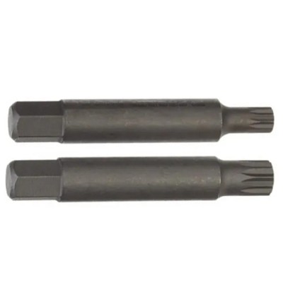 Facom Screwdriver Bit Set 1/4 in Tip, XZN M8 & M10 Size, Square Drive, 330 mm Length DM.APR-2