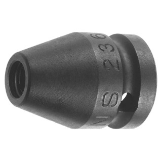 Facom Hex Bit Holder 1/2 in Drive Square Type, Phosphate Finish, Steel Material, 40mm Overall Length NS.236A