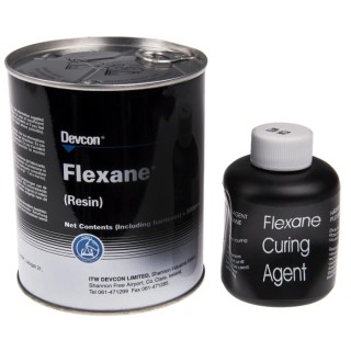 ITW Devcon Urethane Liquid FLEXANE 80/94L HARDENER, FLEXANE 94L RESIN 500g 82°C Operating Temp 15250