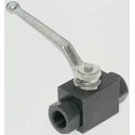 Parker Phosphate Steel Hydraulic Ball Valve 1 in, Lever Operated, 400 bar Maximum Pressure KH1CFX