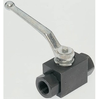 Parker Phosphate Steel Hydraulic Ball Valve 1 in, Lever Operated, 400 bar Maximum Pressure KH1CFX