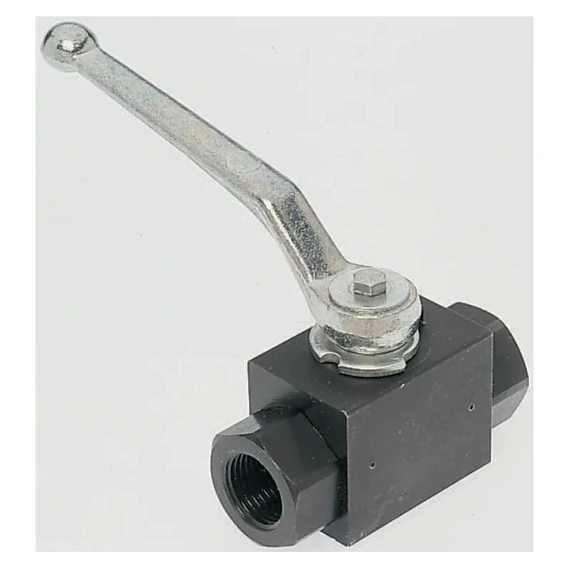 Parker Phosphate Steel Hydraulic Ball Valve 1 in, Lever Operated, 400 bar Maximum Pressure KH1CFX