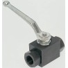 Parker Phosphate Steel Hydraulic Ball Valve 1 in, Lever Operated, 400 bar Maximum Pressure KH1CFX