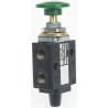 Norgren Knob Pneumatic Manual Control Valve 03 Series, G 1/8 Threaded Port, 3/2 Function, Polymer Body 03140402