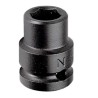 Facom 8 mm Standard Impact Socket 12.7 mm Drive, 38mm Length NS.8A