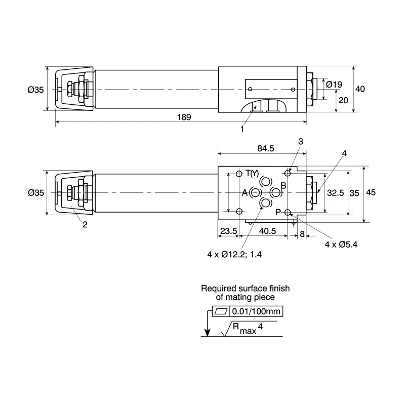 Bosch Rexroth Hydraulic Pressure Reducing Valve DIN 315 bar 50L/min Operating Temperature 30-80°C R900483786