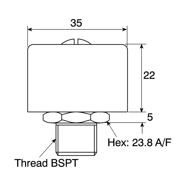 Parker 35 mm Diameter Hydraulic Breather Cap H00279001