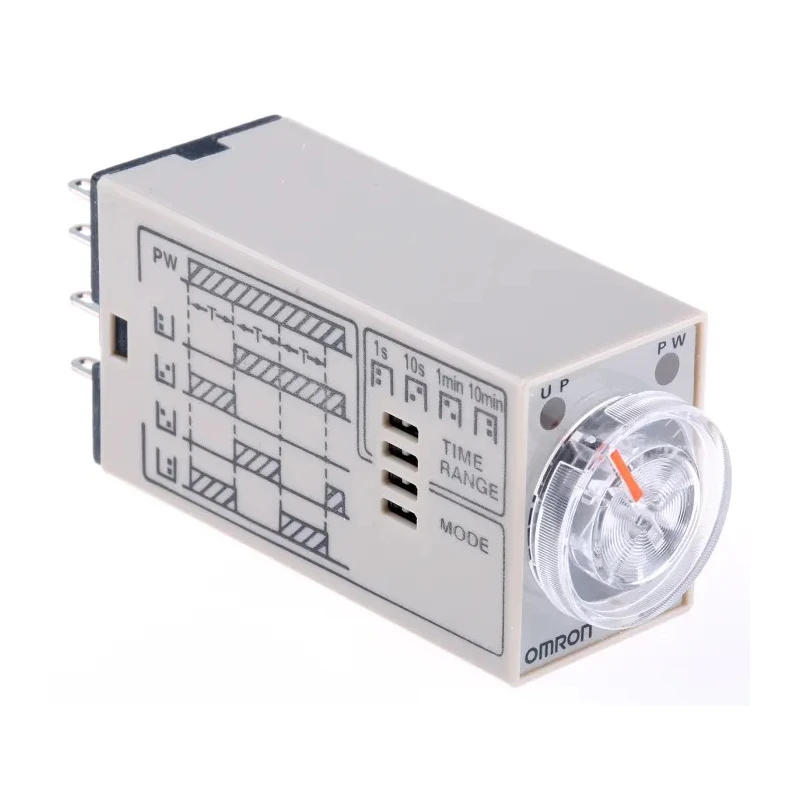 Omron DIN Rail Panel Mount Timer Relay 200-230 VAC 3A 4PDT Multifunction H3YN-4 AC200-230