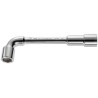 Facom 15/16 in Socket Wrench with Tube Handle, Satin Chrome Finish, Chrome Vanadium Steel, 250mm Overall Length 75.15/16