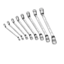 Facom 10-Piece Offset Ring Spanner Set, Sizes 1/4 x 5/16 to 1 1/8 x 1 1/4 in, Model 55A.JU10
