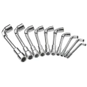 Facom Hexagon Tubular Box Spanner Set, Metal Handle, Non-Sparking, 22 Pieces, 9 to 32 mm Tip 75.P22M