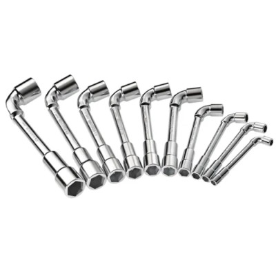 Facom Hexagon Tubular Box Spanner Set, Metal Handle, Non-Sparking, 22 Pieces, 9 to 32 mm Tip 75.P22M