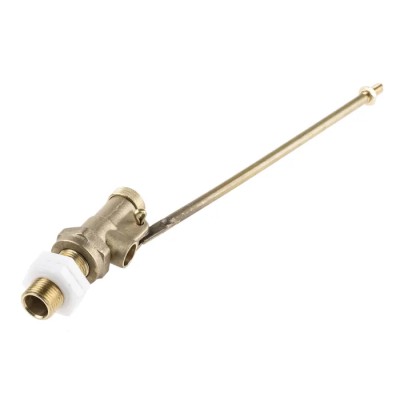 Pegler Yorkshire 1/2 in Brass Body Float Valve with 0.31 in Thread Lever, Copper Float, 14 bar Maximum Pressure 514017