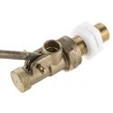 Pegler Yorkshire 1/2 in Brass Body Float Valve with 0.31 in Thread Lever, Copper Float, 14 bar Maximum Pressure 514017