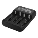 Ansmann Battery Charger for Lithium-ion, LiFePO4, NiMH Batteries, 650 mA, Compatible with AAA, C, AA, Worldwide 1001-0122